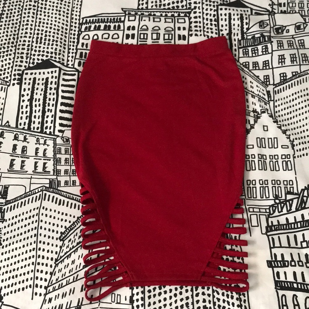 Caged Bodycon Skirt